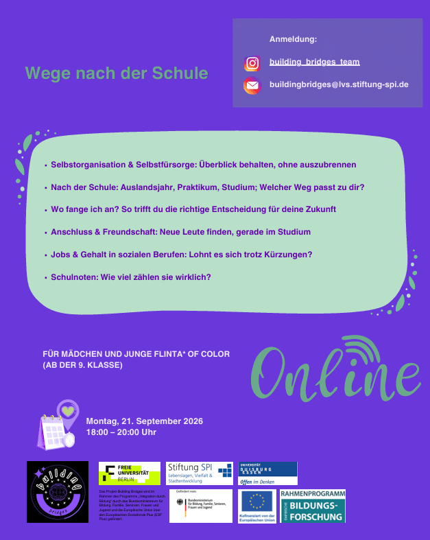 Featured workshop flyer for Paths after school